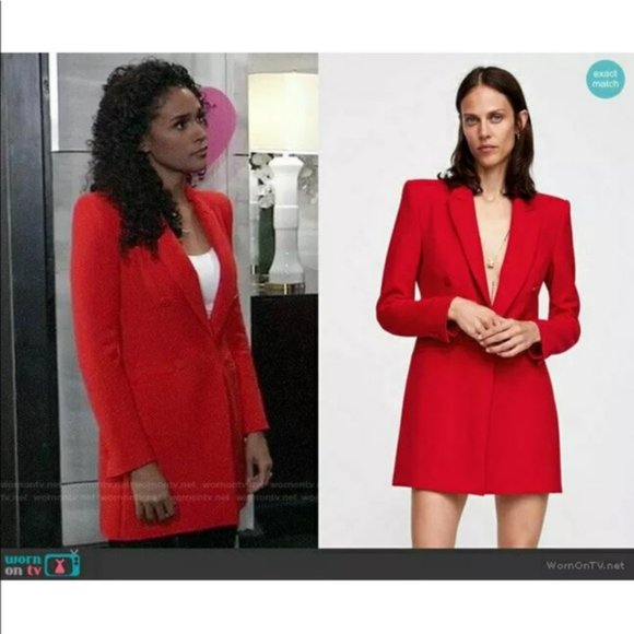 Zara Size M Double Breasted Frock Coat - Picture 3 of 5